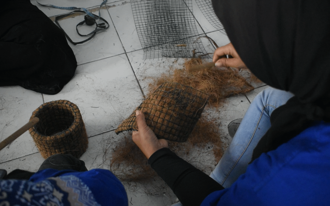 Contoh promosi produk sabut kelapa di marketplace dan sosial media oleh pelaku UMKM